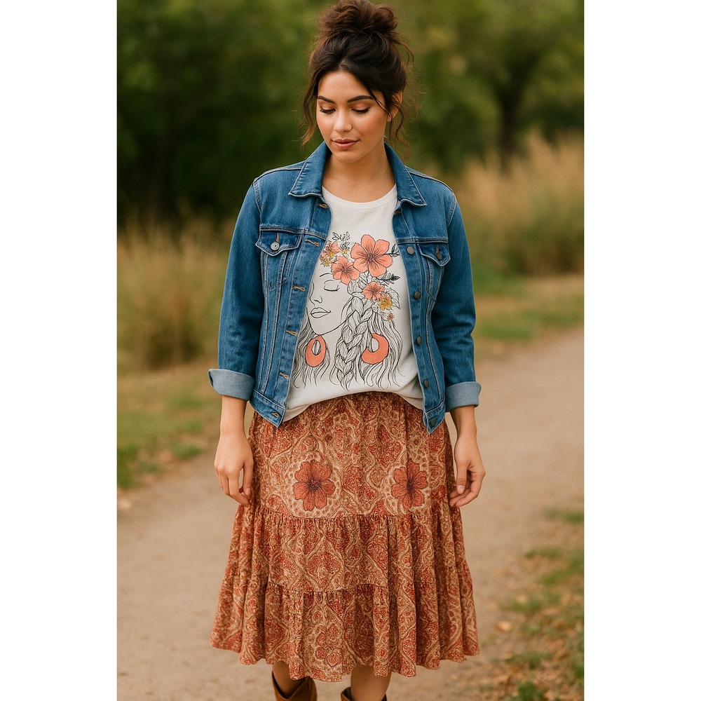 NWT Torrid Classic Fit‎ Graphic Tee White 4X Triblend Jersey Boho Girl